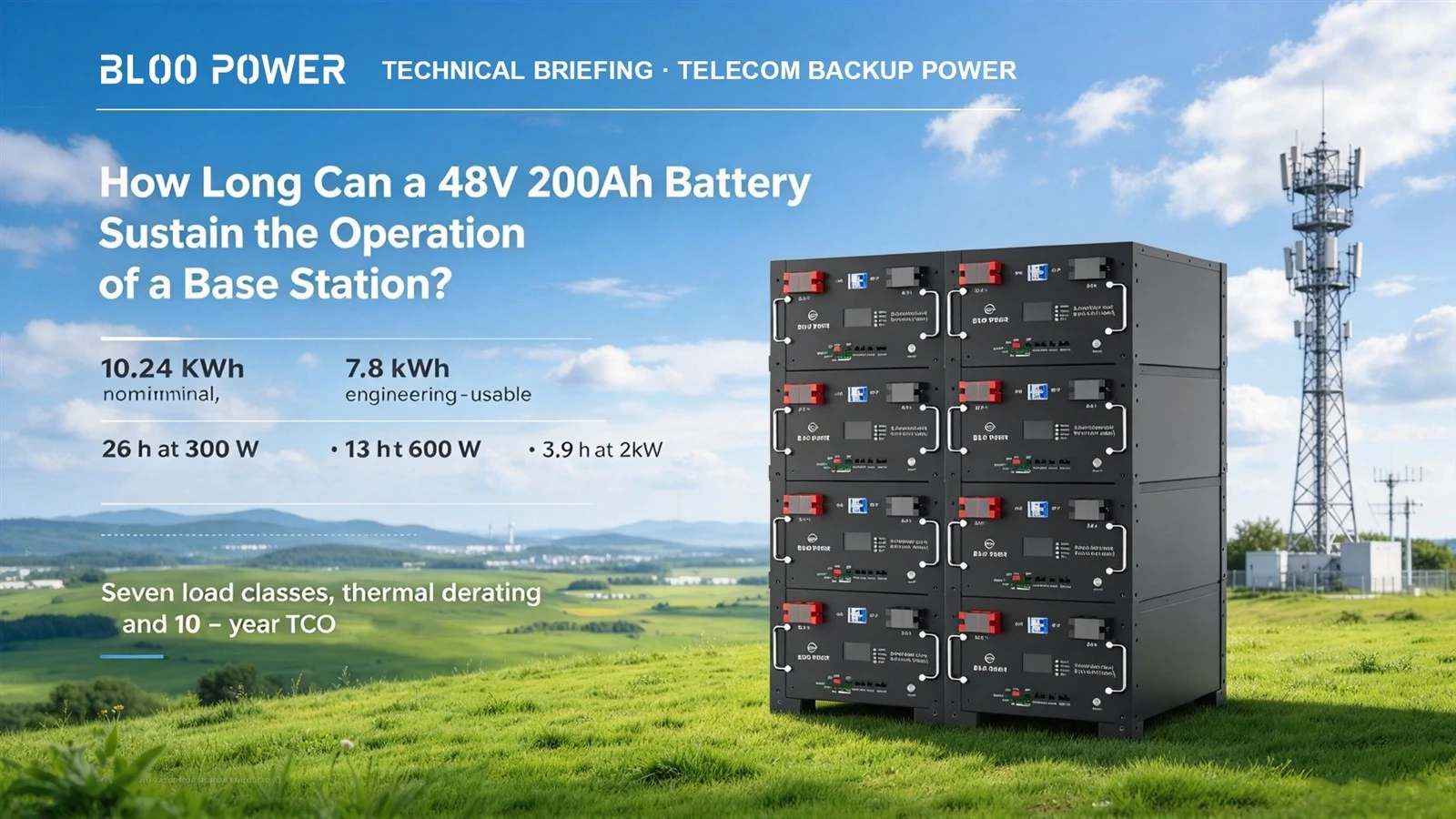 How long can a 48V 200Ah battery sustain the operation of a base station How long can a 48V 200Ah battery sustain the operation of a base station