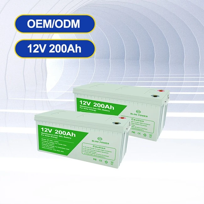 solar deep cycle gel lead acid batteries 12V 200Ah