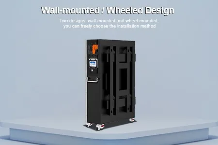 wall-mounted wheeled design wall-mounted wheeled design